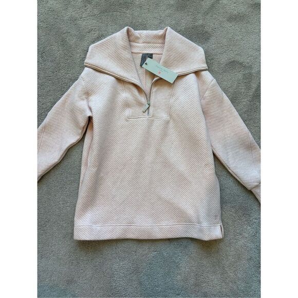 NWT sweaty Betty Radiant Half Zip Sweatshirt, neutral pink XS $130 - Picture 2 of 8